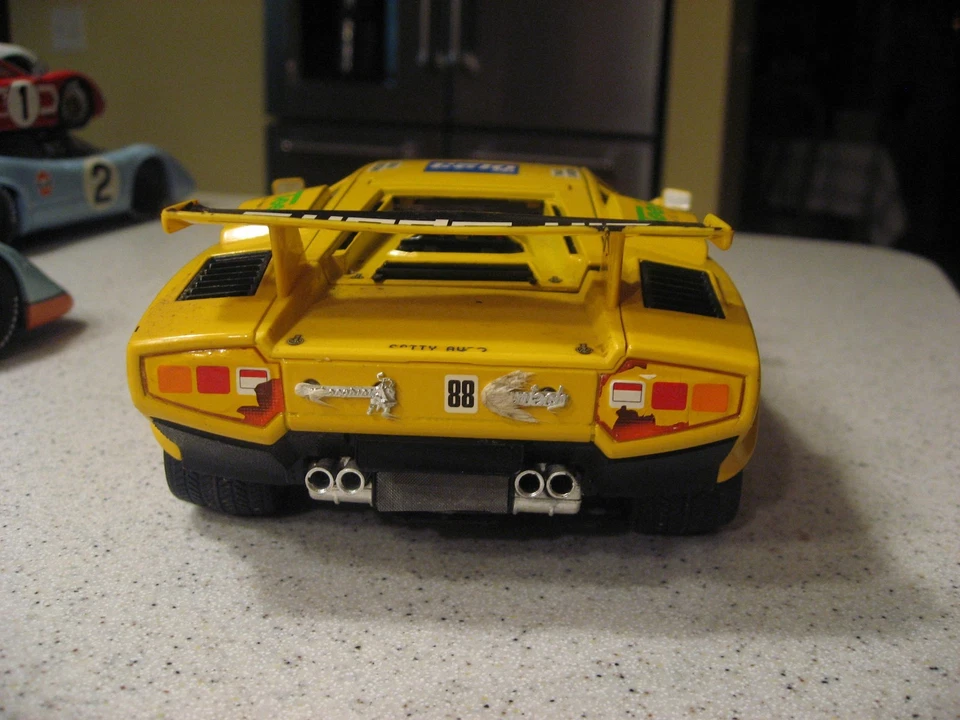 Lamborghini Countach 1994 vintage Bburago escala 1:18 diecast Rain-X #88 Foto 4 de 4