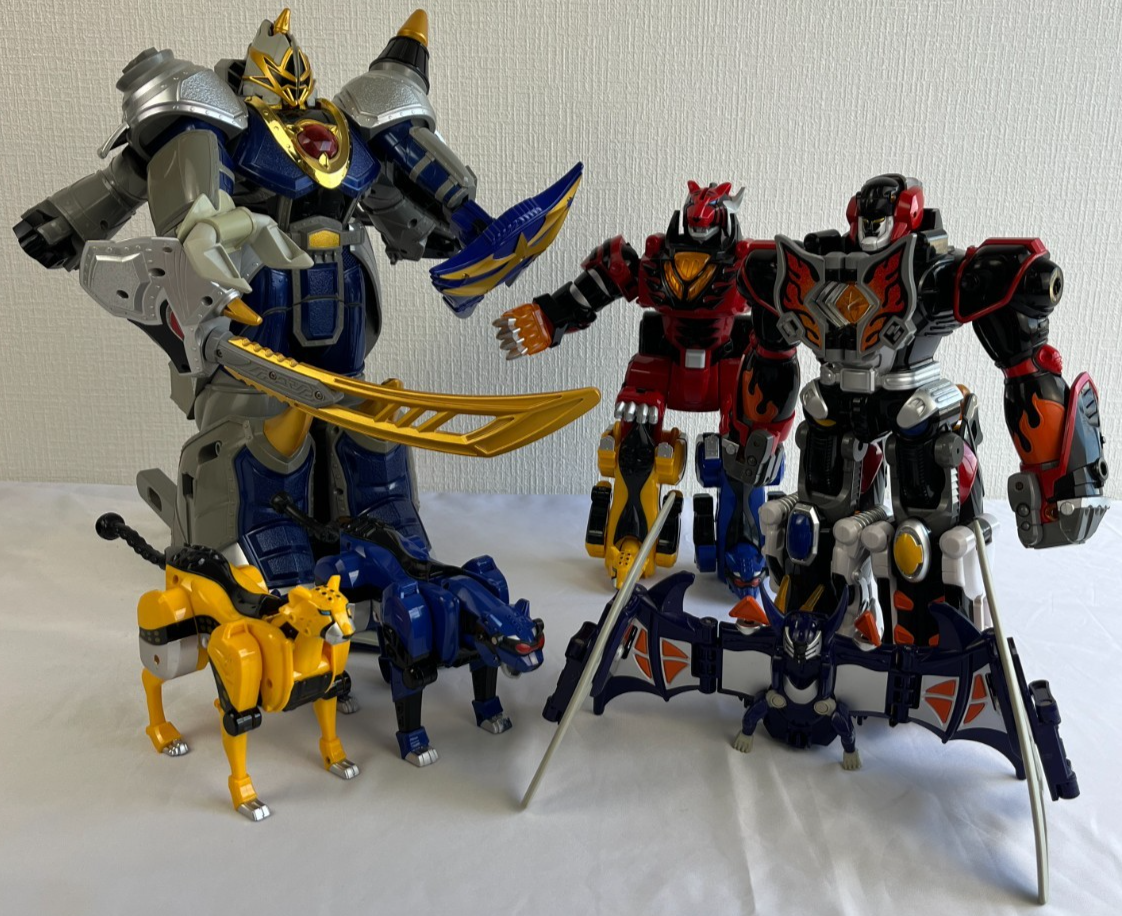 Power Rangers Jungle Fury Gekiranger DX Saidaioh Rhino Megazord
