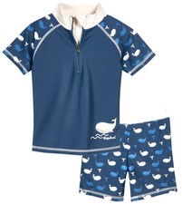 PlayshoesJungen  Bade Set 2 Teiler Shorts +T-Shirt UV Schutz Schwimmanzug 461336