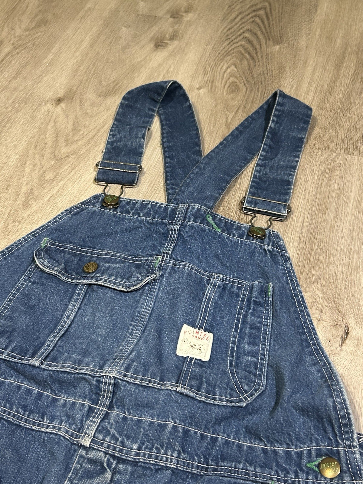 True VTG Pointer Brand Carpenter Overalls Donut B… - image 1