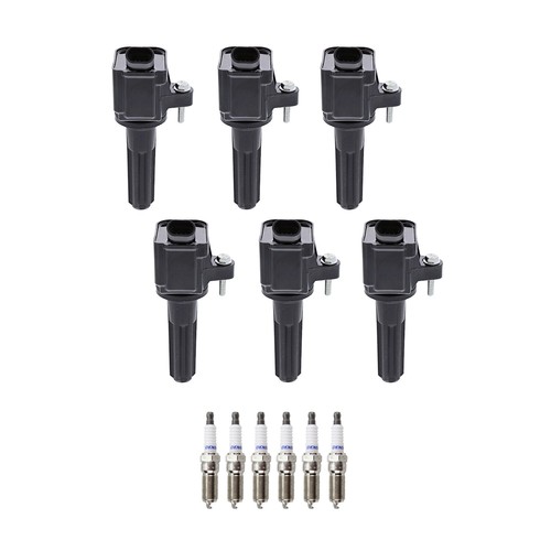 Denso 6 Ignition Coil 6 Platinum Spark Plugs Kit For Ascender Rainier 4.2 L6 - Picture 1 of 1