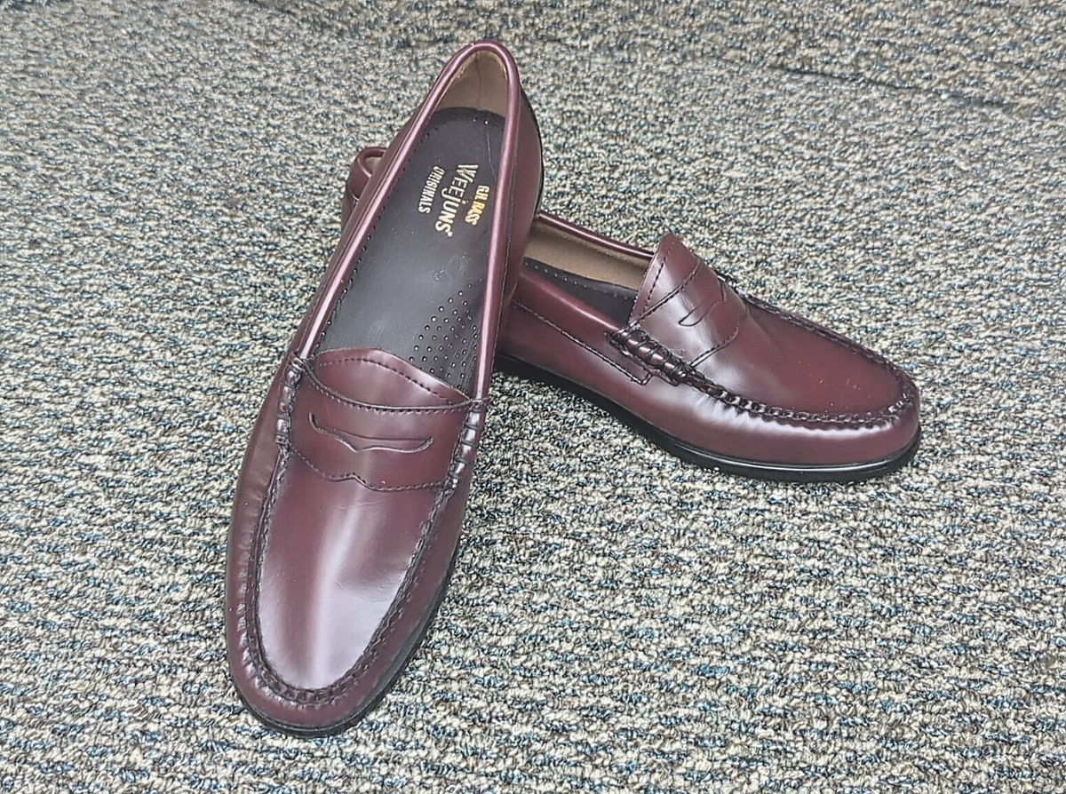 Bass Weejuns/Penny Loafers Burgundy 9.5 Mens Larson Lug Weejuns® Penny Loafer main image 4