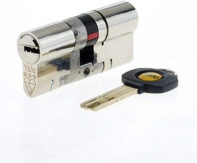 Yale Anti Snap 3 Sterne Doppelzylinder Hochsicherheit 35:45 80 mm Nickel B-YS3-3545