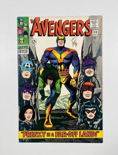 Vintage Marvel Avengers #30 Comic 12¢ July 1966 Silver Age Goliath Cover CCA