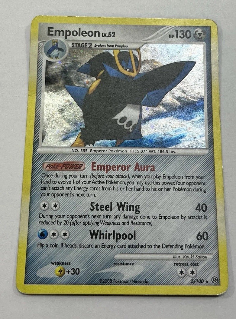 Pokemon Empoleon 2/100 Holo Rare Stormfront Holo Rare HP