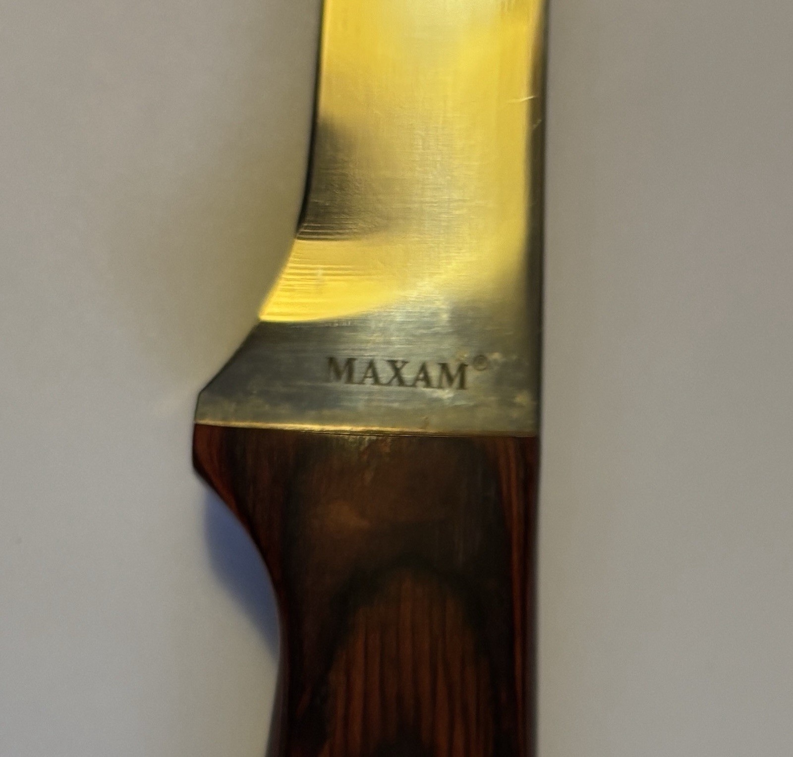 Maxam Filet Knife Rosewood Handle Full Tang 7.5" Blade 12.5" Overall with Sheath