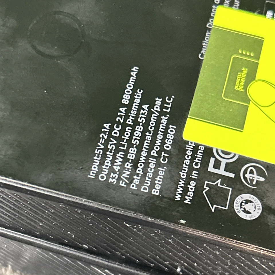 Banco Cargador Portátil Universal Duracell Powermat GoPower Larga Distancia 8800 mAh Foto 4 de 4