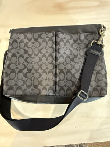 Coach Foldover Charles Signature Tote Bag Grau und Schwarz - Bild 2 von 7
