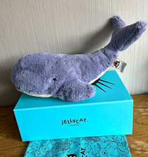 Jellycat Blue Wilbur whale good condition 