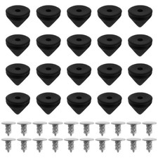 20 Set Of 6Mm Black Replacement Studs For Christian Louboutin Shoes Leather Case
