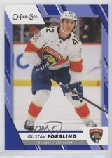 2023-24 O-Pee-Chee Blue Border Gustav Forsling #404 e9p