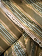 AMY BUTLER Charm Pink Sage Green Blush Blue Striped Fabric 9Yd 30  Rare OOP