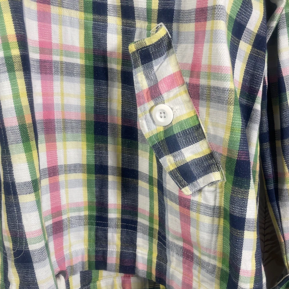 Chaqueta Camisa a Cuadros con Capucha Merona para Mujer L Multicolor Algodón Ligera Foto 3 de 4