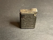 Vintage Calibri Electric Butane Lighter Silver Tone Striker 1.75” Tall Japan