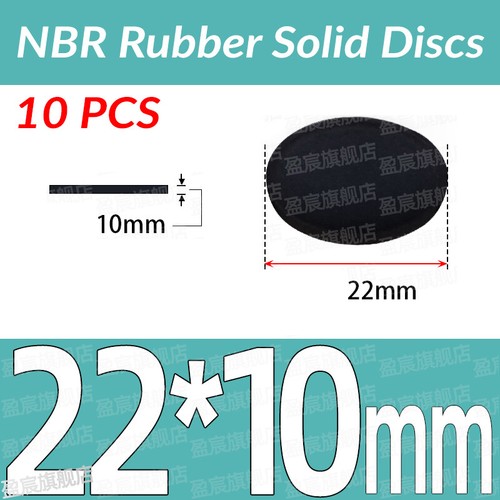 NBR Gummi Scheiben Schwarz Solide Runde Platte Dämpfende Dichtung Stärke 1 -10mm - Bild 237 von 266