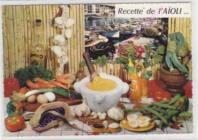 Postcard Recipe Kitchen Aioli Emilie Bernard Edt Lyna N102 Ebay