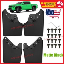 4new Front Rear Splash Guards Mud Flaps Mudguard Set For Toyota Tacoma 2025 4new Front Rear Splash Guards Mud Flaps Mudguard Set For Toyota Tacoma 2025