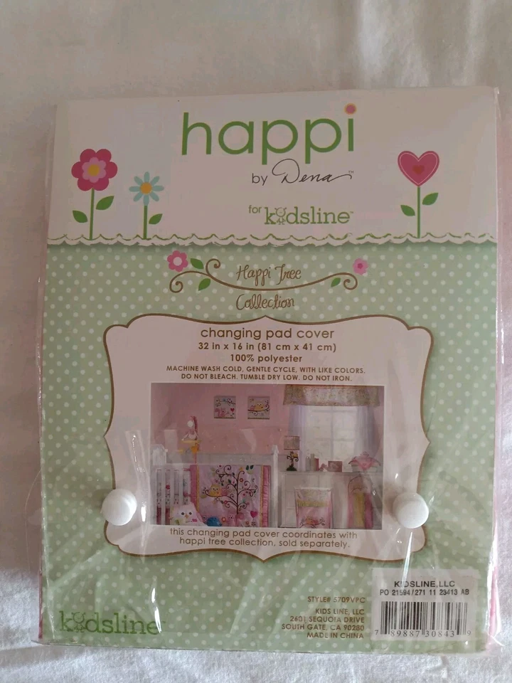 Funda de almohadilla cambiadora de lunares rosa Kidsline Foto 2 de 2