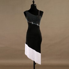 Latin Dance Dress Salsa Tango Cha cha Ballroom Rhinestone Competition Dress F347
