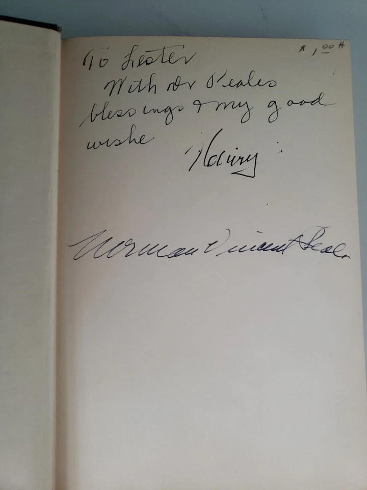 SIGNED The Power Of Positive Thinking By Norman Vincent Peale 2nd Printing HCB - Image 2 of 4