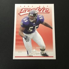 Terrell Suggs Rookie Card 2003 Upper Deck MVP #417 RC Baltimore Ravens Ballers. rookie card picture