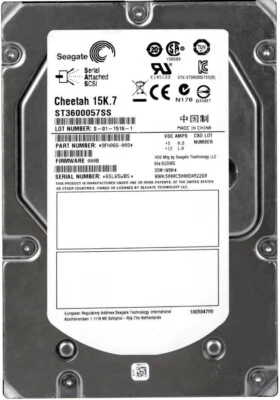 FESTPLATTE SEAGATE CHEETAH 15K.7 ST3600057SS 600GB 15000U/min 16MB SAS 3.5" Zoll