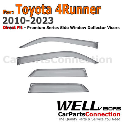 WellVisors Window Visors 10-24 For Toyota 4Runner Side Deflectors