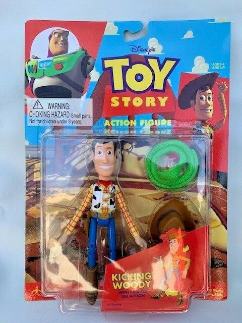 Toy Story Woody フィギュア 人形 Disney Pixar Toy Story “Kicking Woody” Action Figure (Thinkway