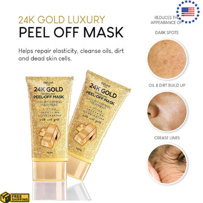24K Gold Facial Mask By White Naturals: Rejuvenating Anti-Aging Face Mask 150mL