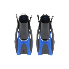 Aqua Lung Sport Adult Raider Fins Blue  Gunmetal Gray Small