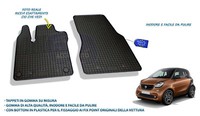 FußMatten FüR Auto Gummi Spezifische – Teppiche Auto Set 2 Stk. FüR Fortwo 2014>