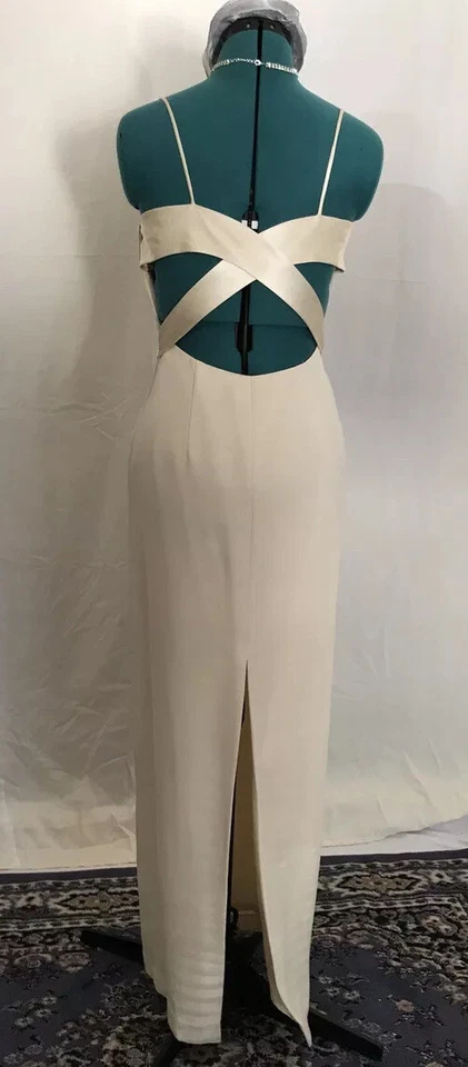 Vestido Andrea Polizzi Formal/Boda Hasta el Suelo Correa Espagueti Talla 6 Espalda Abierta Foto 2 de 4