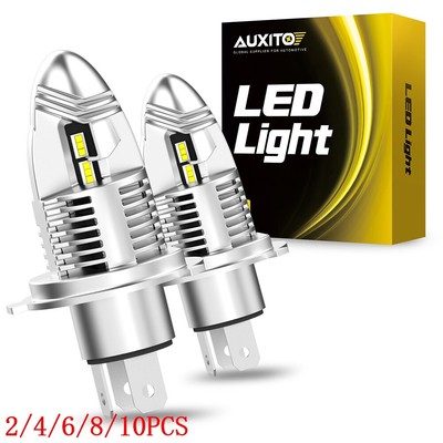 AUXITO H4 9003 LED Headlight Bulbs – 20,000LM Super Bright Hi/Lo Beam Combo, 6500K White, 2-Pack