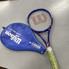 Wilson Graphite Aggressor, 95 Sq in High Beam Series, 4 1/2 L4 Tennis Racquet