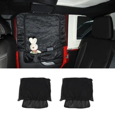 2pc Rear Window Sunshade Mesh Insect Net Cover for Jeep Wrangler JK JL JT 1997+