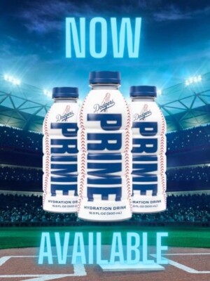 🔥⚾ RARE LA DODGERS Prime Hydration Drink LIMITED EDITION