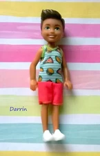 Barbie Chelsea Boy  Darrin Doll in Pizza Jumpsuit HTF