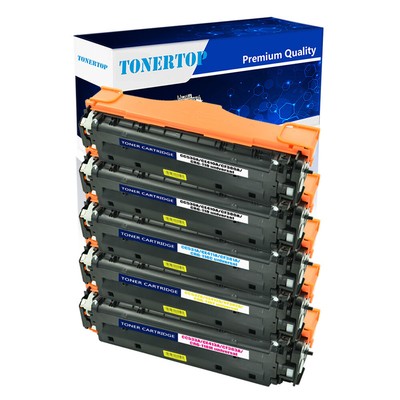 5PK CE410A-413A 305A ColorSet Toner Fit For HP LaserJet Pro 300 color MFP M375nw