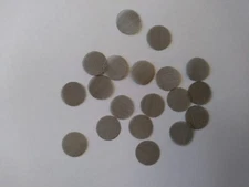 25 pieces metal pipe screens stainless steel 5/8 inches 15.7mm .625 heavy duty