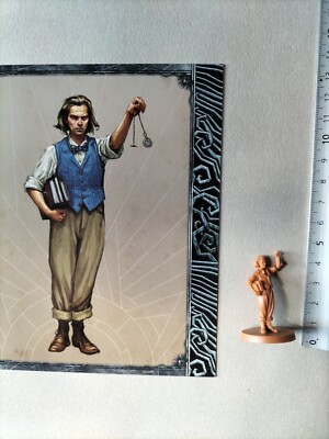 Figurine Investigateur OLMSTEAD + Carte – Jeu Cthulhu Death May Die – Occasion Anglaise