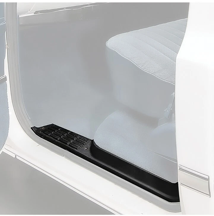 Juego de placas de umbral ABS negras OER para camionetas Chevy y GMC 1978-1986 Foto 4 de 4