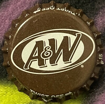 Vintage NOS A&W Root Beer Bottle Cap   Dr Pepper   Plano TX   1990s