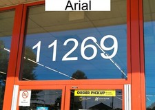 Storefront Address Numbers 4-20" tall Office Store Window Custom Vinyl Decal