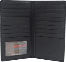 Swiss Marshall RFID Blocking Bifold Genuine Leather Credit Card ID Holder...