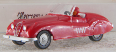Wiking 1:87 Werbemodell A.S.S Jaguar XK 140 Herzenswünsche Münster Classics OVP