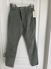 NWT Universal Thread Olive GrewCorduroy High Rise Button Fly Skinny Pants Size 8