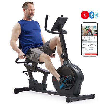 Sunny Health & Fitness Magnetic Recumbent Bike 350LB Capacity SF-RB424002