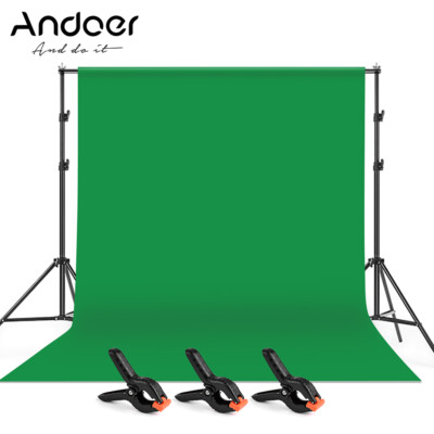 Andoer 2 x 3 m/6,6 x 10 ft Studiofotografie Greenscreen-Hintergrund