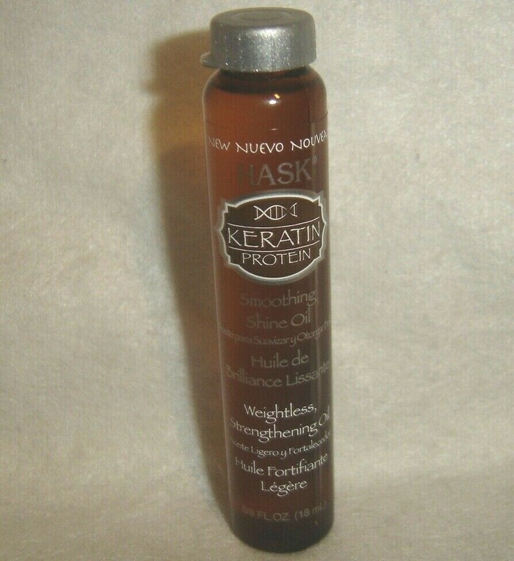 HASK***KERATIN PROTEIN***Smoothing Shine OIL~~~5/8 fl oz/18 ml~~~BRAND NEW