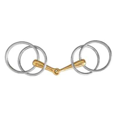 HS Sprenger Wassertrense Doppelringtrense, einfach gebrochen, Gebiss 11,5 cm neu